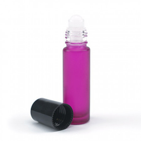 10 ml Purple Roll On Bottle With Blk Cap
