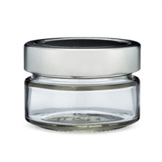 150ml Clear Glass Jar With Silver Cap