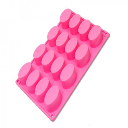 16 Cavity Oval Silicone Mold