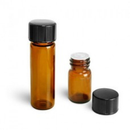 1 Dram Amber Vial With Orifice Reducer