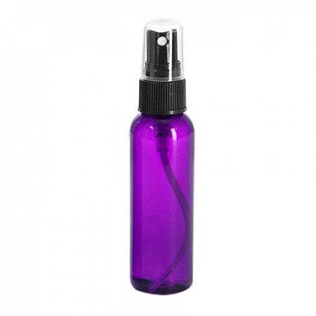 4 Oz Purple PET Bottle With Black Sprayer