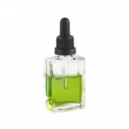 30 ml  Clear Rectangle Glass Bottle With Dropper