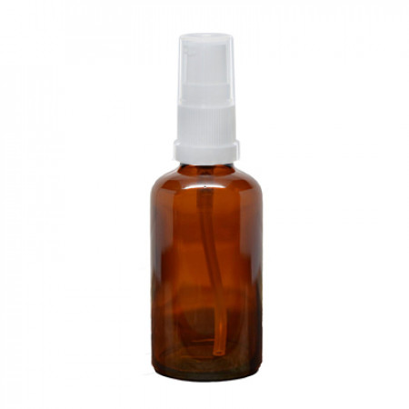 50 ml Amber Glass Bottle With Treatment Pump