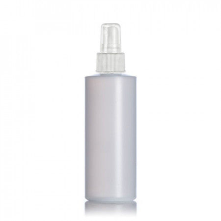 8 Oz Natural Cylinder With White Sprayer