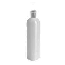 8 Oz Natural Bottle With White Snap Top Cap