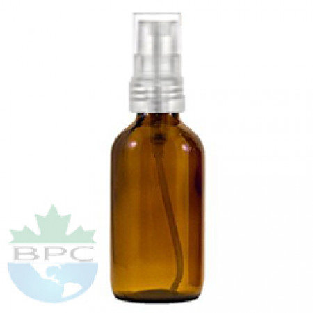 2 Oz Amber Glass Bottle With Natural Sprayer
