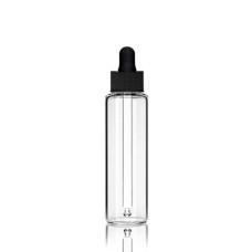 4 Drams Clear Glass Bottle With Serum Black Dropper 