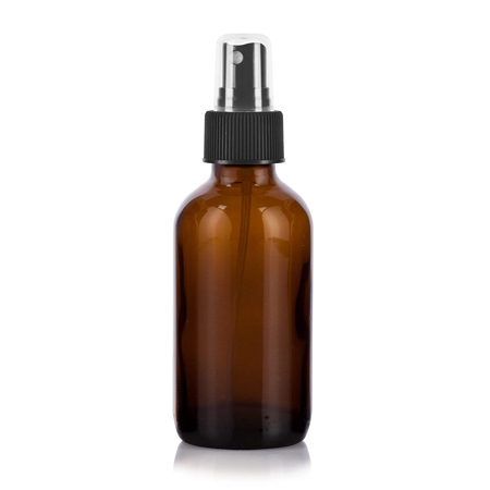 100 ml Amber Glass Bottle With Black Sprayer