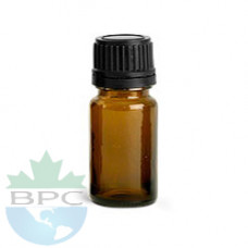 5 ml Amber Glass Bottle With Black Cap