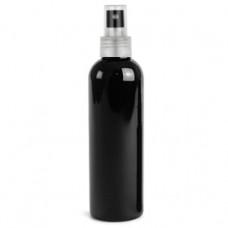 8 Oz Black Bottle With Natural Black Sprayer