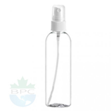 8 Oz Clear Pet With White Sprayer
