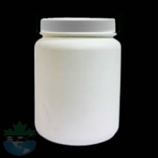 1 Liter HDPE Jar with White Cap