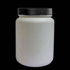 1 Liter HDPE Jar with Black Cap