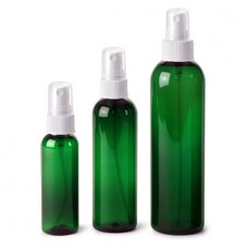Green PET Bottle With White Fine Mist Sprayer