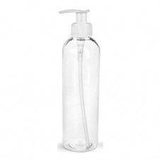 8 Oz Clear Pet Bottle With White Pump