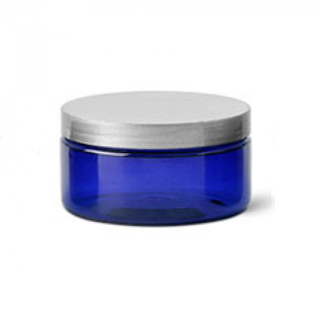 2 OZ Blue Jar With Silver Cap (60 ml)