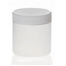 8 Oz Natural Jar With White Cap (250 ml)