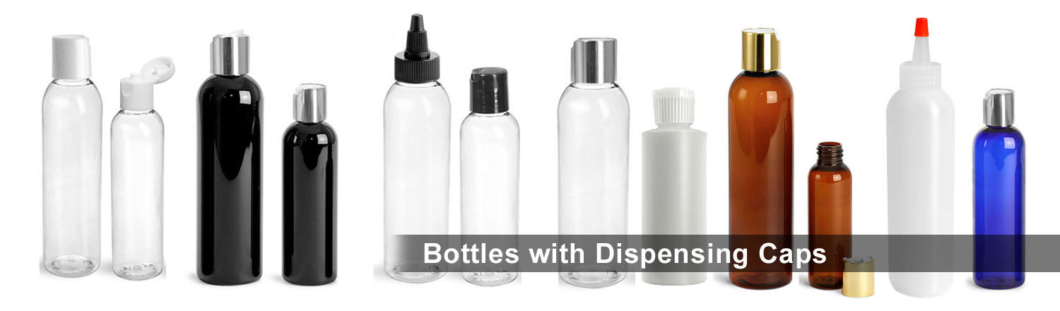Bottles With Dispensing Caps